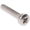 RS PRO Pozidriv Pan Stainless Steel Machine Screw M3 Thread 16 mm Length 528-766