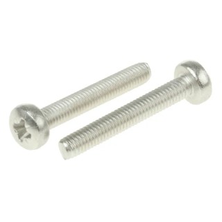 RS PRO Pozidriv Pan Stainless Steel Machine Screw 20 mm M3 528-772