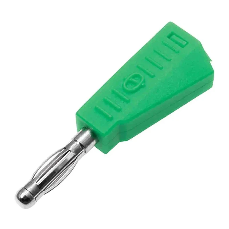 RS Pro Green Male 4 mm Banana Plug Connector, Solder Termination, 30V, 19A, Nickel Plating 208-0229