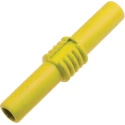 RS PRO Yellow 4 mm Banana Coupler with Brass Contacts and Nickel Plating 208-0235