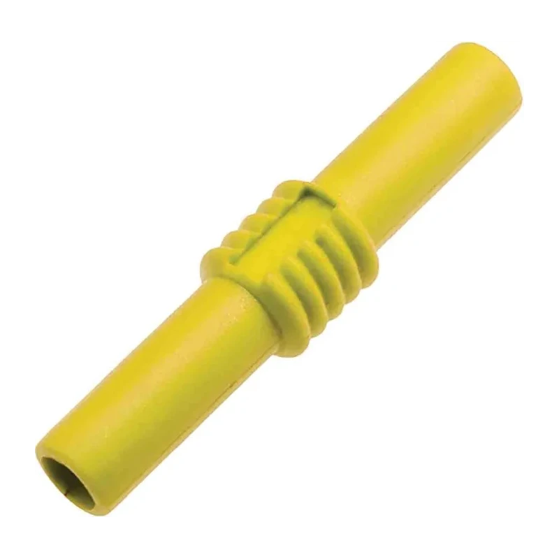 RS PRO Yellow 4 mm Banana Coupler with Brass Contacts and Nickel Plating 208-0235