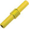 RS PRO Yellow 4 mm Banana Coupler with Brass Contacts and Nickel Plating 208-0235