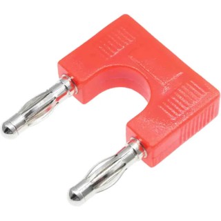 RS PRO Red Male 4mm Banana Plug Transfer Termination 30V 32A Nickel Plating 208-0237