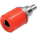 RS Pro Red Female Banana Socket 4 mm Connector Solder Termination 30V 24A Nickel Plating 208-0298