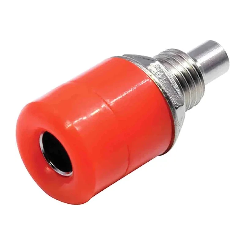 RS Pro Red Female Banana Socket 4 mm Connector Solder Termination 30V 24A Nickel Plating 208-0298