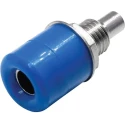 RND RS PRO Blue Female Banana Socket 4 mm Connector, Solder Termination, 30V, 24A, Nickel Plating 208-0299