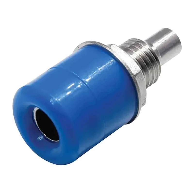 RND RS PRO Blue Female Banana Socket 4 mm Connector, Solder Termination, 30V, 24A, Nickel Plating 208-0299