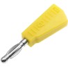 RS Pro Yellow Male Banana Plug 4 mm Connector Solder Termination 30V 19A Nickel Plating 208-0230