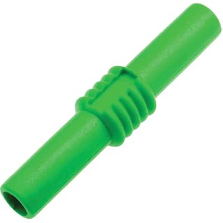 RS PRO Green Banana Coupler With Brass Contacts and Nickel Plated 30V 19A 208-0234