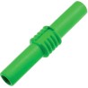 RS PRO Green Banana Coupler With Brass Contacts and Nickel Plated 30V 19A 208-0234