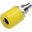 RS Pro Yellow Female Banana Socket Connector 4 mm 30V 24A Nickel Plating 208-0301