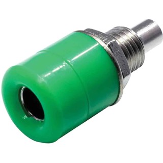RS Pro Green Female Banana Socket 4 mm Connector Solder Termination 30V 24A Nickel Plating 208-0300