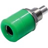 RS Pro Green Female Banana Socket 4 mm Connector Solder Termination 30V 24A Nickel Plating 208-0300