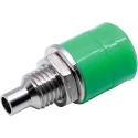 RS Pro Green Female Banana Socket 4 mm Connector Solder Termination 30V 24A Nickel Plating 208-0300