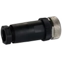 RS PRO Circular Connector 5 Contacts Cable M12 Socket Female IP67 60V Threaded Coupling 208-0560