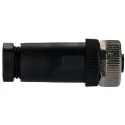 RS PRO Circular Connector 5 Contacts Cable M12 Socket Female IP67 60V Threaded Coupling 208-0560