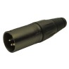 RS PRO Cable XLR Connector Straight Male 4 Way Silver Plating 208-0614