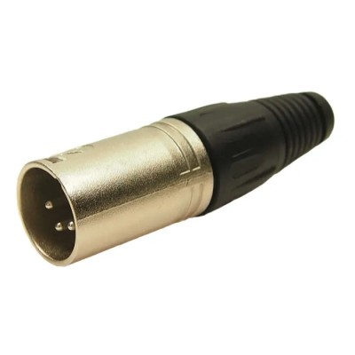 RS PRO XLR Cable Connector Straight Male 4-Way Silver Plating 208-0613