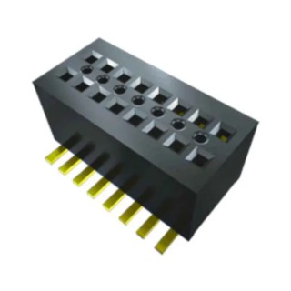 Samtec Right Angle Surface PCB Socket 20-Contact 2 Row 0.8mm Pitch Solder CLE-110-01-G-DV-A-K