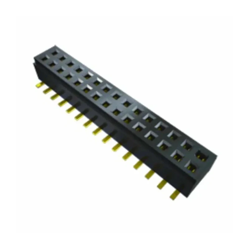 Samtec CLM Series Straight Surface PCB Socket 14-Contact 2 Row 1 mm Pitch Solder CLM-107-02-L-D-K-TR