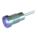 Oxley Panel LED OXL/CLH/80 Series 8 mm Mount Hole Size Wire Termination IP67 Blue Lens 12V AC 20mA Forward Current 