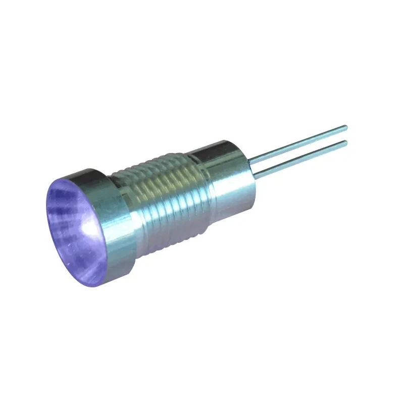 Oxley Panel LED OXL/CLH/80 Series 8 mm Mount Hole Size Wire Termination IP67 Blue Lens 12V AC 20mA Forward Current 
