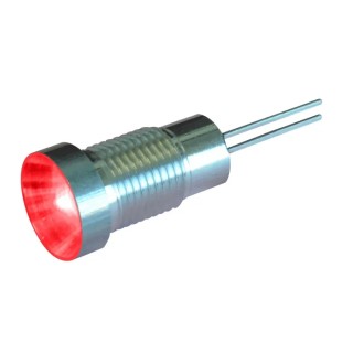 Oxley Panel Mount LED Indicator OXL/CLH/80 Series, 8 mm Mount Hole, Wire Termination, , 28V dc, 20mA Forward Current IP67