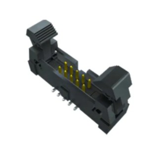 Samtec EHF Series Straight Surface PCB Header 50 Contacts 1.27 mm Pitch 2 Row Shrouded EHF-125-01-L-D-SM-P-TR