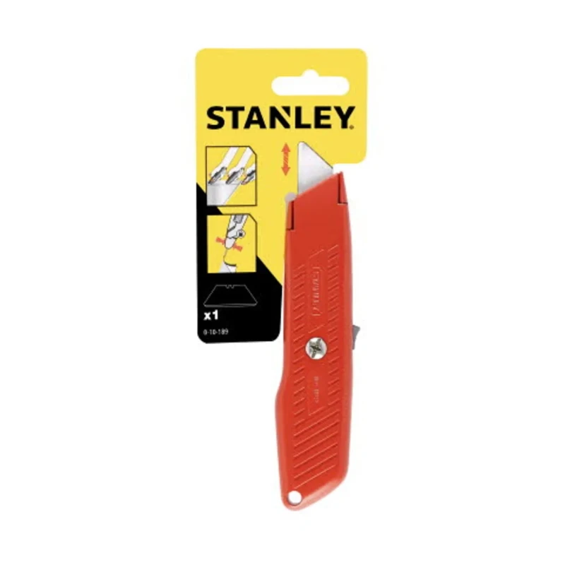 Stanley Safety Knife with Straight Blade Retractable Utility Knife 155mm 0-10-189