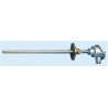 Jumo Type K Thermocouple with Stainless Steel Probe, 500 mm Length, 15 mm Diameter, -200 °C 901120/10-1043-15-500-668-27/000