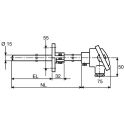 Jumo Type K Thermocouple with Stainless Steel Probe, 500 mm Length, 15 mm Diameter, -200 °C 901120/10-1043-15-500-668-27/000