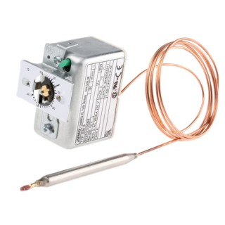 Jumo Panel Mounted Capillary Thermostat Temperature Controller Safety 602021/0005-064-000-25-1000-40-10-00-00-000-00-6