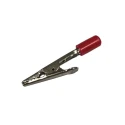 RS PRO Red Crocodile Clip Nickel Plated Contact 4A 9mm Jaw Opening 208-1128
