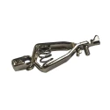 RS PRO Silver Crocodile Clip Nickel Plated Contact 10A 9mm Jaw Opening 208-1134