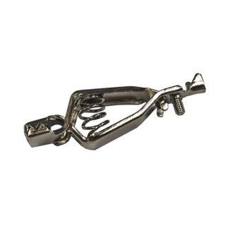 RS PRO Silver Crocodile Clip Nickel Plated Contact 10A 9mm Jaw Opening 208-1134