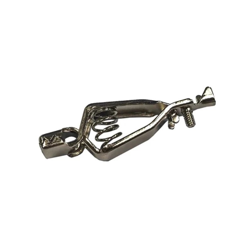 RS PRO Silver Crocodile Clip Nickel Plated Contact 10A 9mm Jaw Opening 208-1134