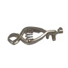 RS PRO Silver Heavy Duty Crocodile Clip Nickel Plated Contact 5A 208-1133