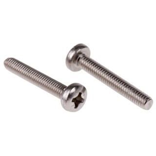 RS PRO Pozidriv Pan Stainless Steel Machine Screw 25 mm M4 528-851