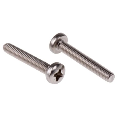 RS PRO Pozidriv Pan Stainless Steel Machine Screw 25 mm M4 528-851