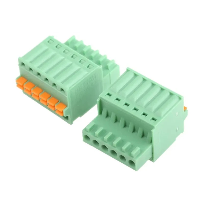 Phoenix Contact FK-MC 0.5/6-ST-2.5 Series Pluggable Terminal Block, 6-Contact, 2.5 mm Pitch, 1 Row, 320 V, 4 A 1881367