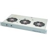 RS PRO 3 Fan Ball Rack Fan Tray 1U Intelligent Cooling Airflow 170m³/h 19in 51dB 529-009