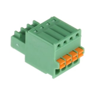 Phoenix Contact Pluggable Terminal Block 4-Contact 2.5 mm Pitch 320V Polyamide Housing 1881341