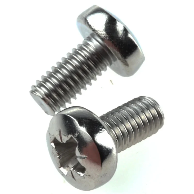 RS PRO Stainless Steel Pan Head Pozidriv Machine Screw M6 Thread 12 mm Length 528-902