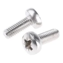 RS PRO Stainless Steel Pozidriv Pan Head Machine Screw M6 Thread 16mm Length 528-918