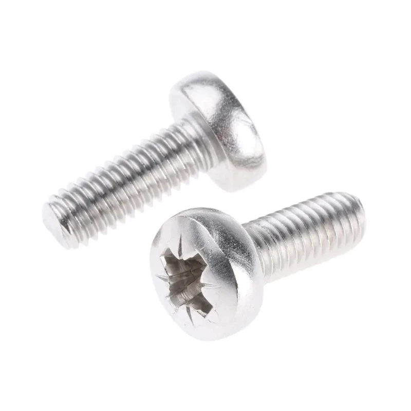 RS PRO Stainless Steel Pozidriv Pan Head Machine Screw M6 Thread 16mm Length 528-918