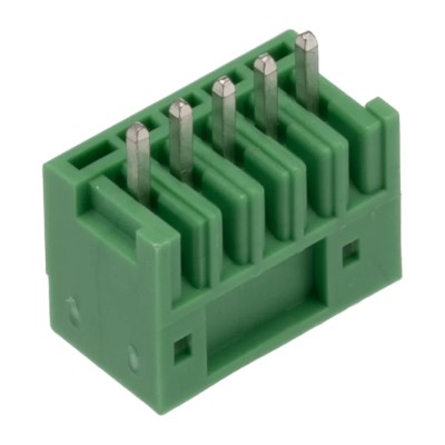 Phoenix Contact Pluggable Terminal Block 5-Contact, 2.5 mm Pitch, 1 Row, Polyamide Housing, 320V, 4A 1881587