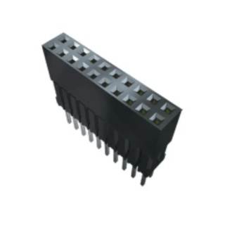 Samtec ESQ Series Vertical Through Hole PCB Socket, 50-Contact, 2 Row, 2.54 mm Pitch Solder ESQ-125-44-G-D