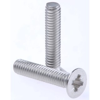 RS PRO Pozidriv Countersunk Stainless Steel Machine Screw 20 mm M4 528-996