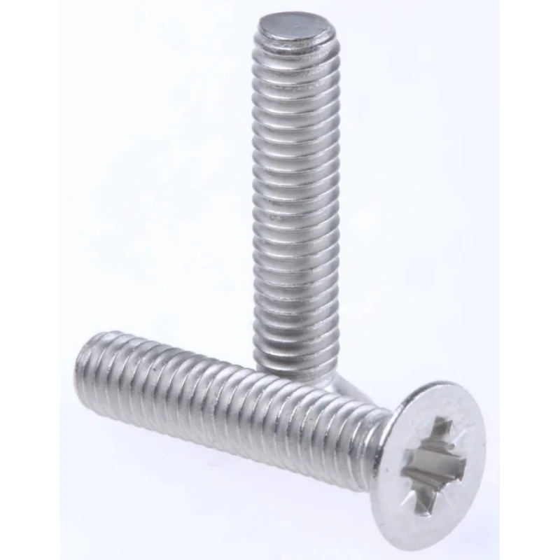 RS PRO Pozidriv Countersunk Stainless Steel Machine Screw 20 mm M4 528-996