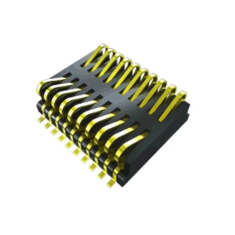 Samtec FSI Series Straight Surface PCB Header, 40 Contacts, 1 mm Pitch, 2 Row, Shrouded FSI-120-03-G-D-AD